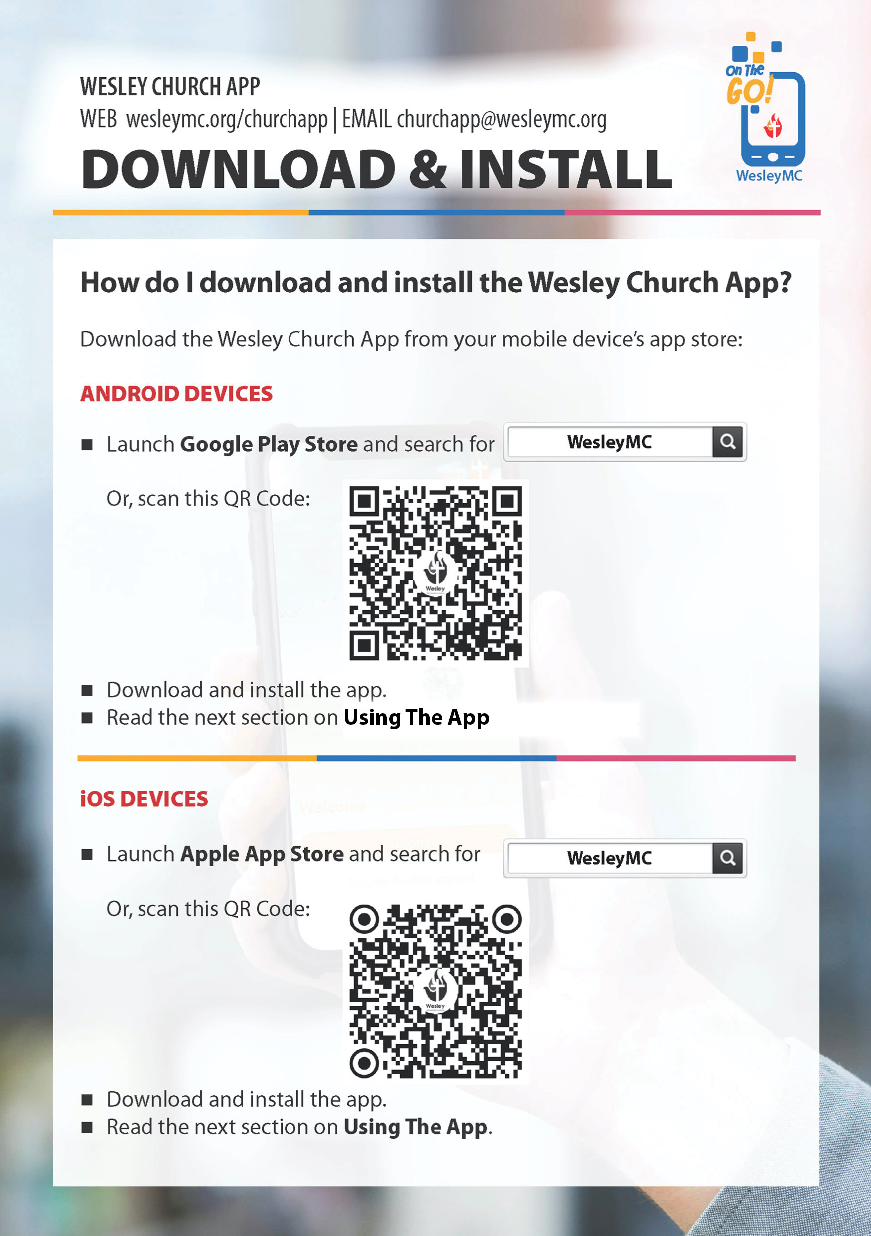 Church App Installation & Use