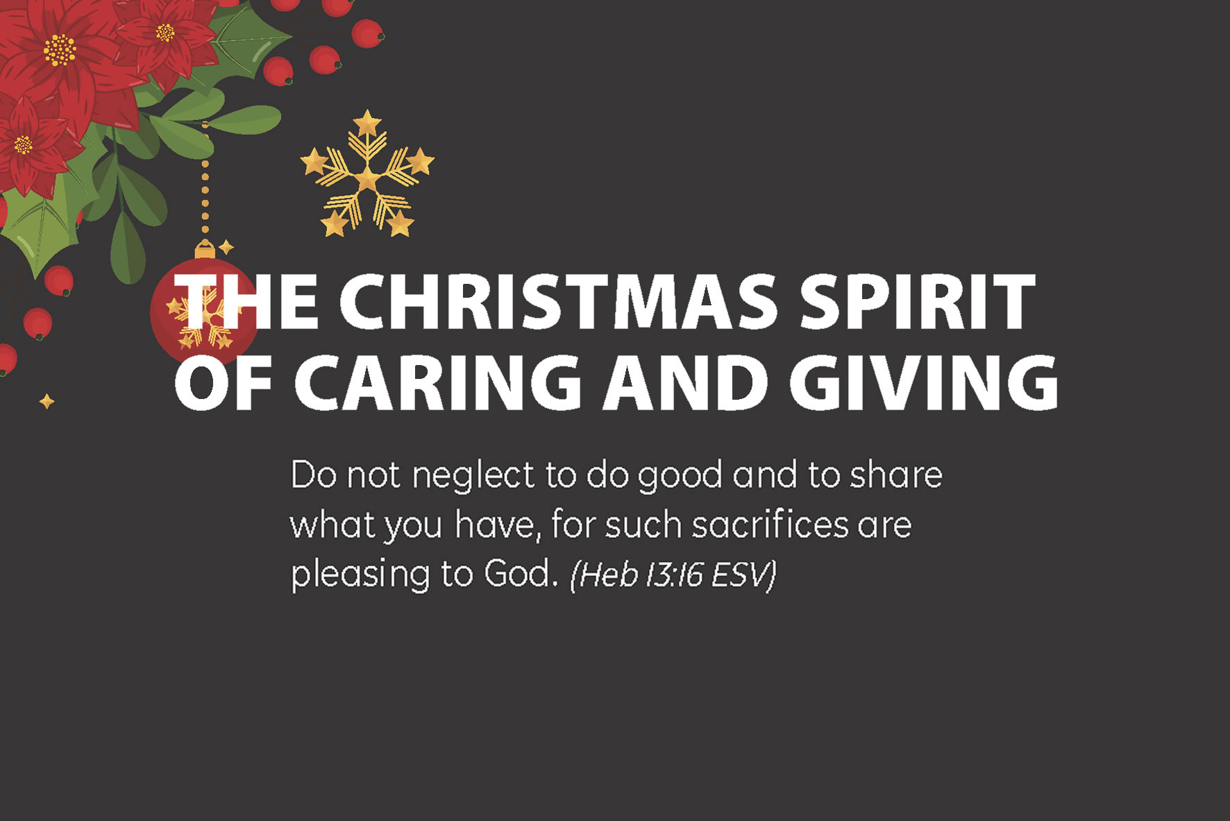 The Christmas Spirit of Caring and Giving